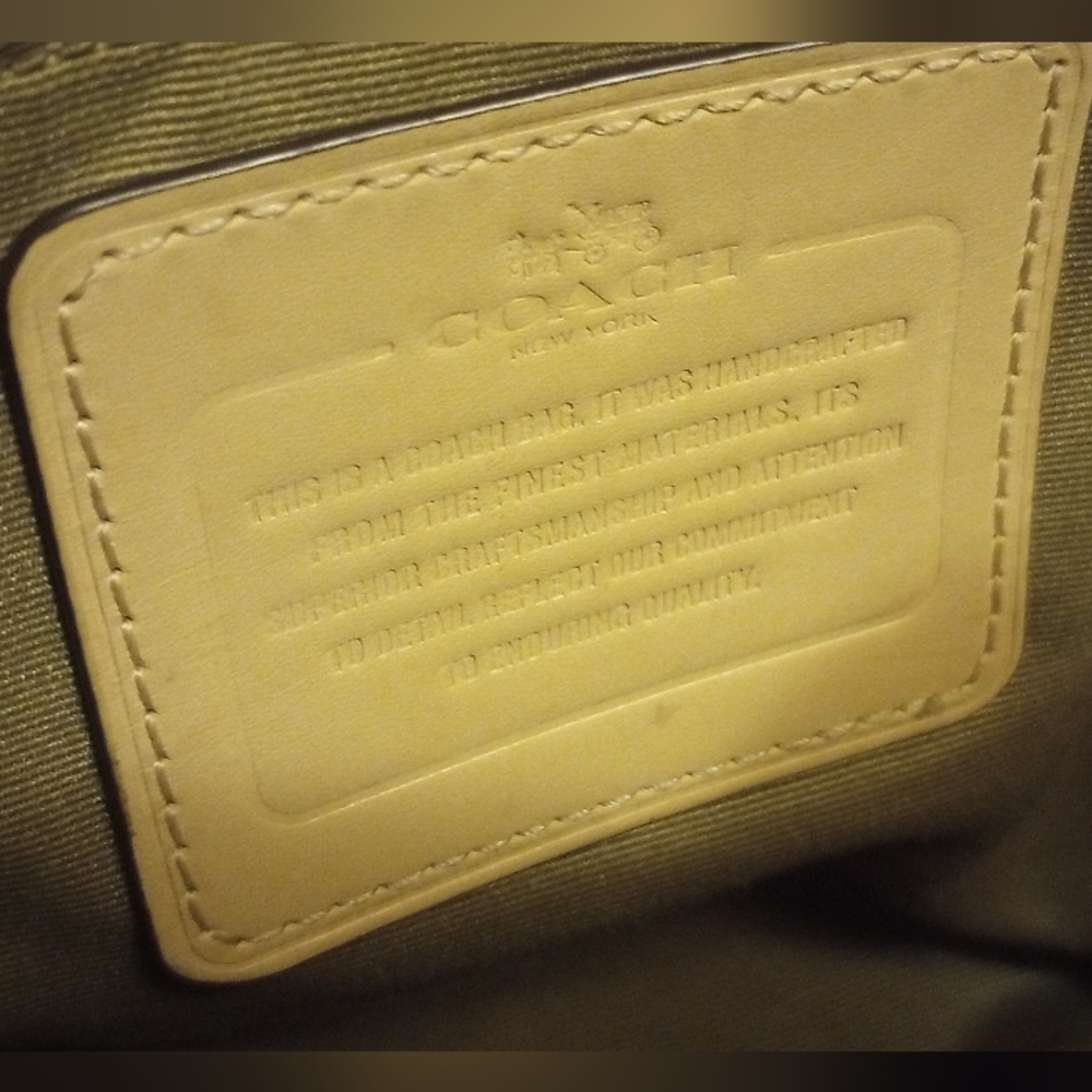 Coach Brown Signature Handbag. Duplicate Listing. - Picture 10 of 16